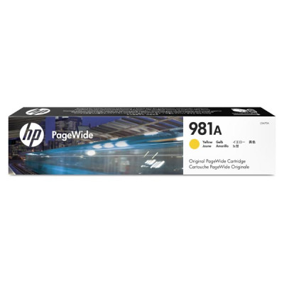 HP J3M70A (981A), originálny atrament, žltý, 70 ml