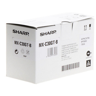 Sharp MX-C30GTB, originálny toner, čierny