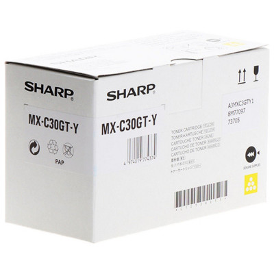 Sharp MX-C30GTY, originálny toner, žltý