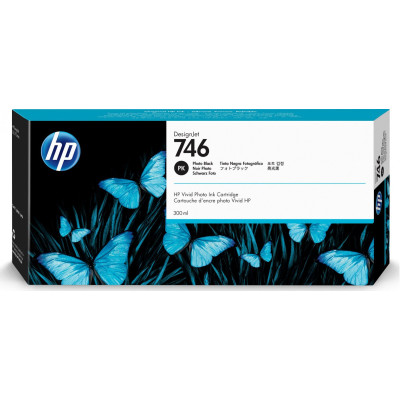 HP P2V82A (746), originálny atrament, photo čierny, 300 ml