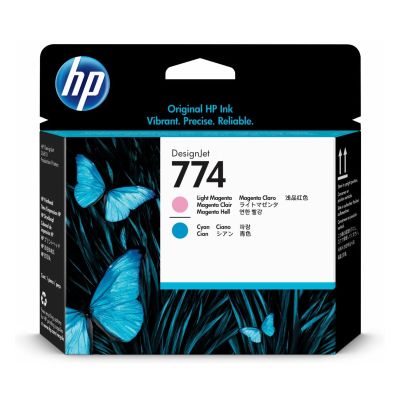 HP P2V98A (774), originálna tlačová hlava, svetlo azúrová/svetlo purpurová, 1 ks