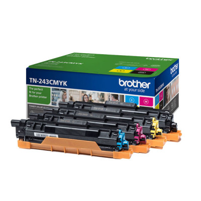 Brother TN-243CMYK, originálny toner, CMYK, 4 x 1000 strán, 4-pack