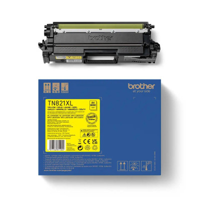 Brother TN-821XLY, originálny toner, žltý, XL