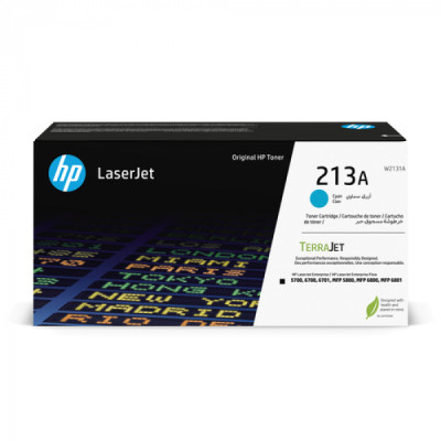 HP W2131A (213A), originálny toner, azúrový, 3000 strán