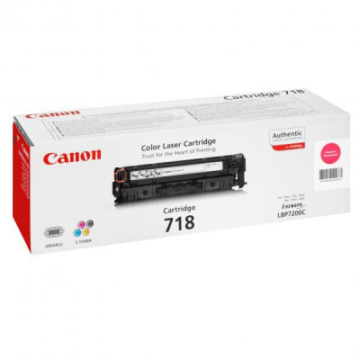 Canon CRG-718M (2660B002), originálny toner, purpurový, 2900 strán