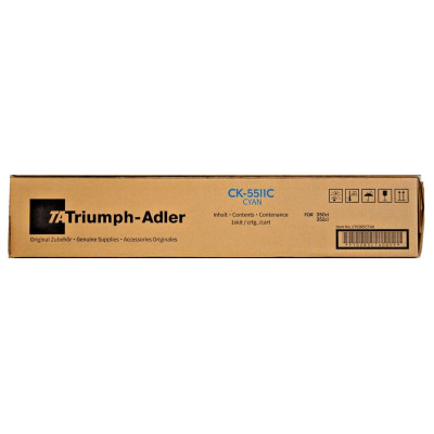 Triumph Adler CK-5511C (1T02R5CTA0), originálny toner, azúrový, 12000 strán