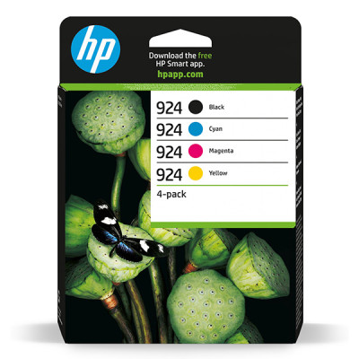 HP 6C3Z1NE (924), originálny atrament, CMYK, 500/400 strán, 4-pack