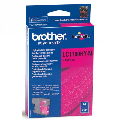 Brother LC-1100HYM, originálny atrament, purpurový