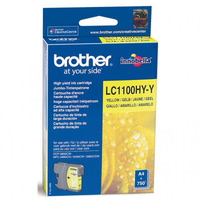 Brother LC-1100HYY, originálny atrament, žltý