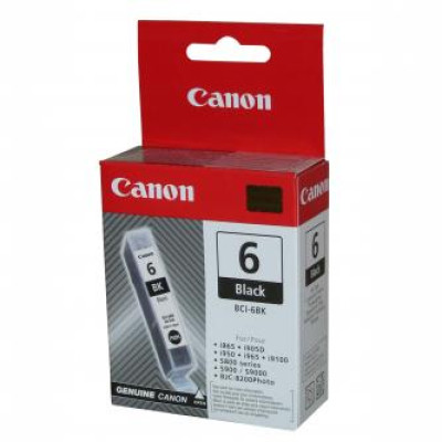 Canon BCI-6Bk (4705A002), originálny atrament, čierny, 13 ml