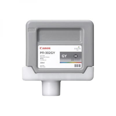 Canon PFI-302Gy (2217B001), originálny atrament, šedý, 330 ml