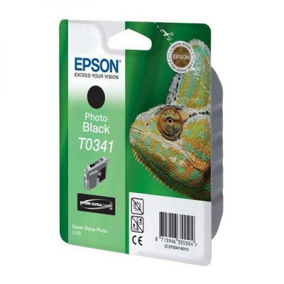 Epson T0341 (C13T034140), originálny atrament, photo čierny, 17 ml