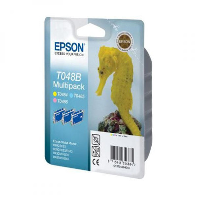 Epson T048B (C13T048B40), originálny atrament, LC/LP/Y, 3 × 13 ml, 3-pack