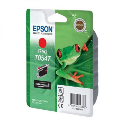 Epson T0547 (C13T054740), originálny atrament, červený, 13 ml