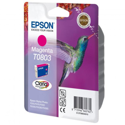 Epson T0803 (C13T08034011), originálny atrament, purpurový, 7,4 ml