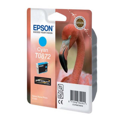 Epson T0872 (C13T08724010), originálny atrament, azúrový, 11,4 ml