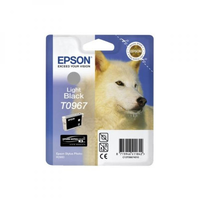 Epson T0967 (C13T09674010), originálny atrament, svetlo čierny, 13 ml