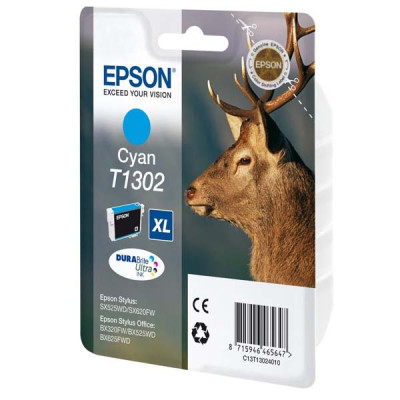 Epson T1302 (C13T13024010), originálny atrament, azúrový, 10,1 ml