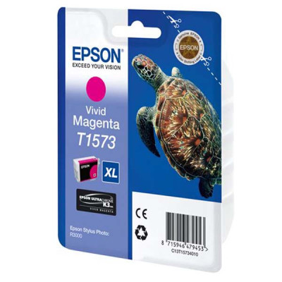 Epson T1573 (C13T15734010), originálny atrament, vivid purpurový, 25,9 ml