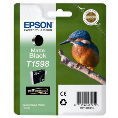 Epson T1598 (C13T15984010), originálny atrament, matne čierny, 17 ml