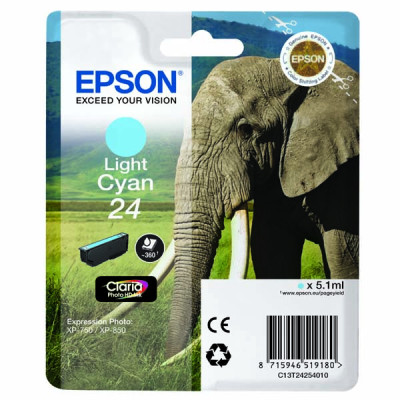 Epson T2425 (C13T24254010), originálny atrament, svetlo azúrový, 5,1 ml