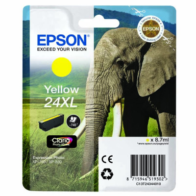 Epson T2434 (C13T24344010), originálny atrament, žltý, 8,7 ml