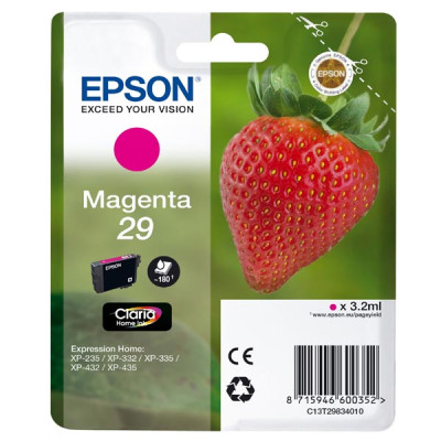 Epson T2983 (C13T29834012, 29), originálny atrament, purpurový, 3,2 ml