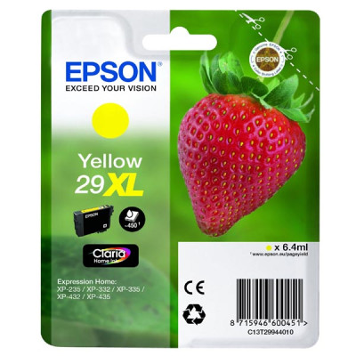 Epson T2994 (C13T29944010, T29XL), originálny atrament, žltý, 6,4 ml