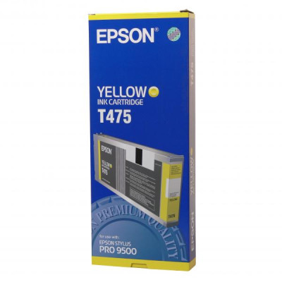 Epson T475 (C13T475011), originálny atrament, žltý, 220 ml