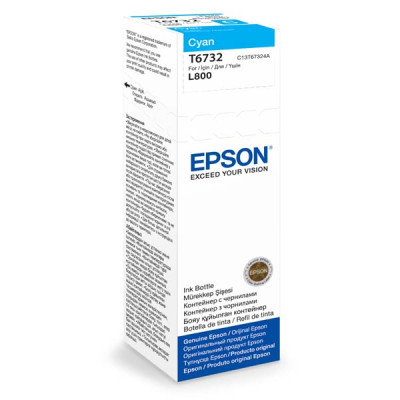 Epson T6732 (C13T67324A), originálny atrament, azúrový, 70 ml