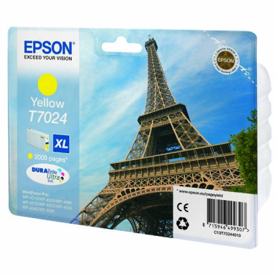 Epson T7024 (C13T70244010), originálny atrament, žltý