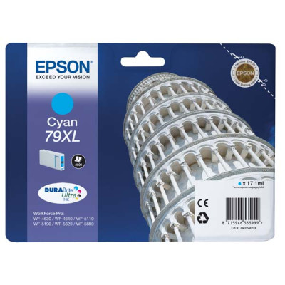 Epson T7902XL (C13T79024010), originálny atrament, azúrový, 17 ml