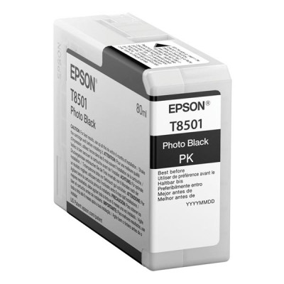 Epson T8501 (C13T850100), originálny atrament, photo čierny, 80 ml