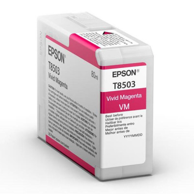 Epson T8503 (C13T85030N), originálny atrament, purpurový, 80 ml