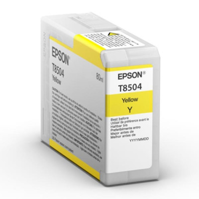 Epson T8504 (C13T850400), originálny atrament, žltý, 80 ml