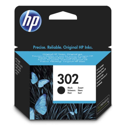 HP F6U66AE (302), originálny atrament, čierny, 3,5 ml