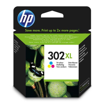 HP F6U67AE (302XL), originálny atrament, farebný, 330 strán (8 ml)