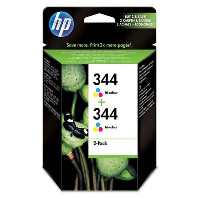 HP C9505EE (344), originálny atrament, farebný, 2 × 14 ml, 2-pack