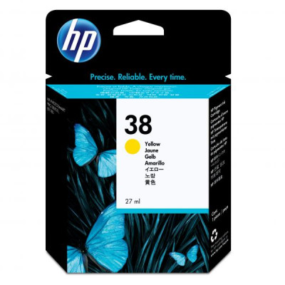 HP C9417A (38), originálny atrament, žltý, 27 ml