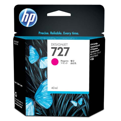 HP B3P14A (727), originálny atrament, purpurový, 40 ml