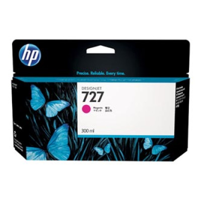 HP F9J77A (727), originálny atrament, purpurový, 300 ml