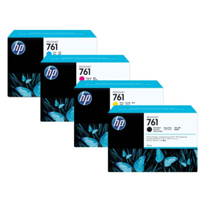 HP CR272A (761), originálny atrament, azúrový, 3 × 400 ml, 3-pack