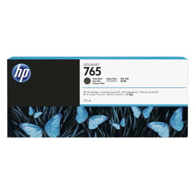 HP F9J55A (765), originálny atrament, matne čierny, 775 ml