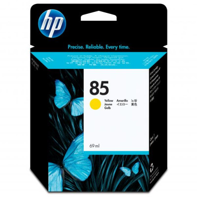 HP C9427A (85), originálny atrament, žltý, 69 ml