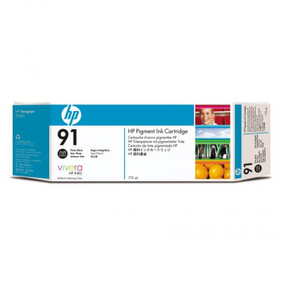 HP C9465A (91), originálny atrament, photo čierny, 775 ml