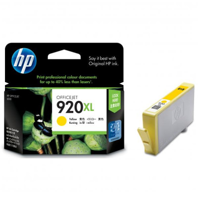 HP CD974AE (920XL), originálny atrament, žltý, 6 ml