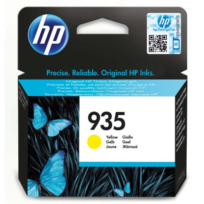 HP C2P22AE (935), originálny atrament, žltý