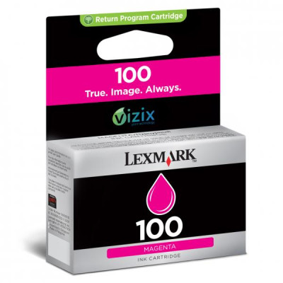 Lexmark 14N0901E (#100), originálny atrament, purpurový