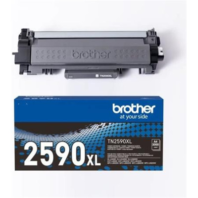 Brother TN-2590XL, originálny toner, čierny, 3000 strán