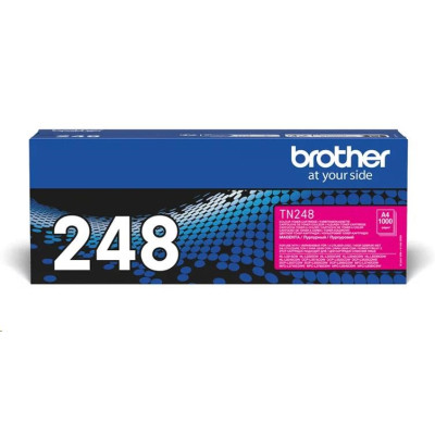 Brother TN-248M, originálny toner, purpurový, 1000 strán